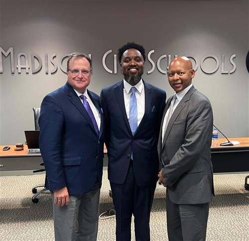  Dr. Donaldson flanked by Dr. Nichols and Eric Terrell
